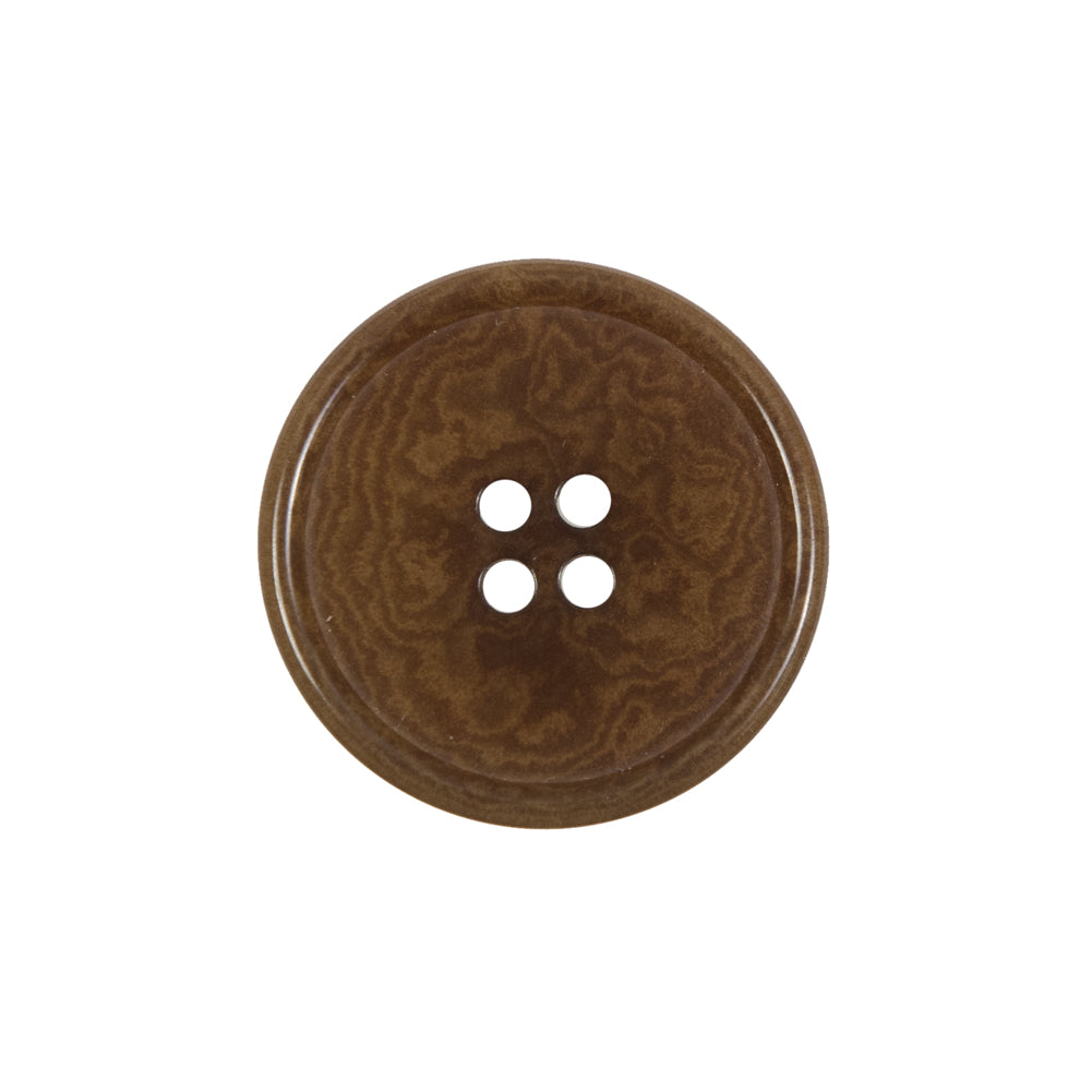 Brown Horn 4-Hole Button - 36L/23mm