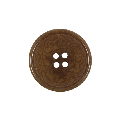 Brown Horn 4-Hole Button - 36L/23mm