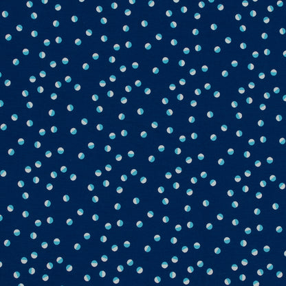 Royal Blue Orbs Cotton Jersey