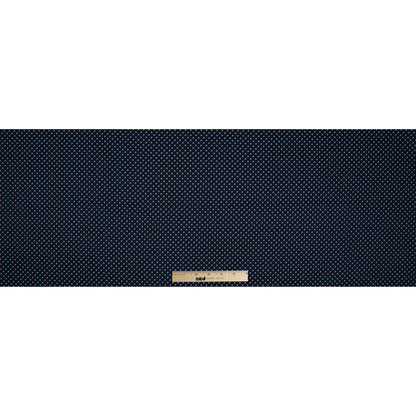 Navy Geometric Printed Cotton Twill Full