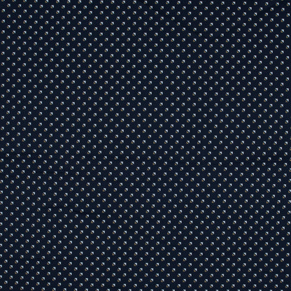 Navy Geometric Printed Cotton Twill