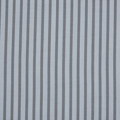 Gray and White Striped Cotton Voile Detail
