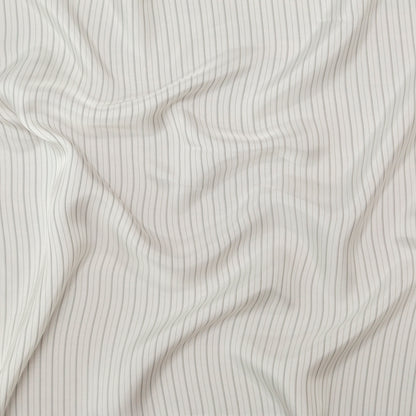 Bemberg Lining - White and Black Stripes