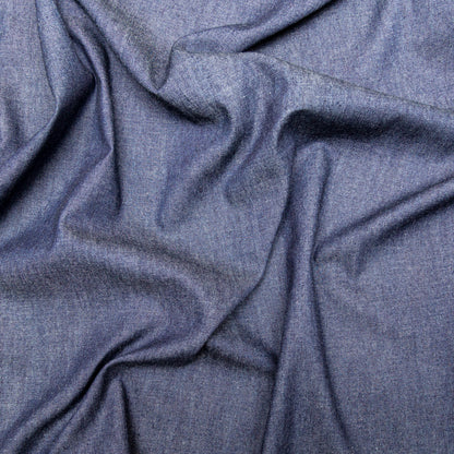 Light Indigo Washed Top-Weight Cotton Denim