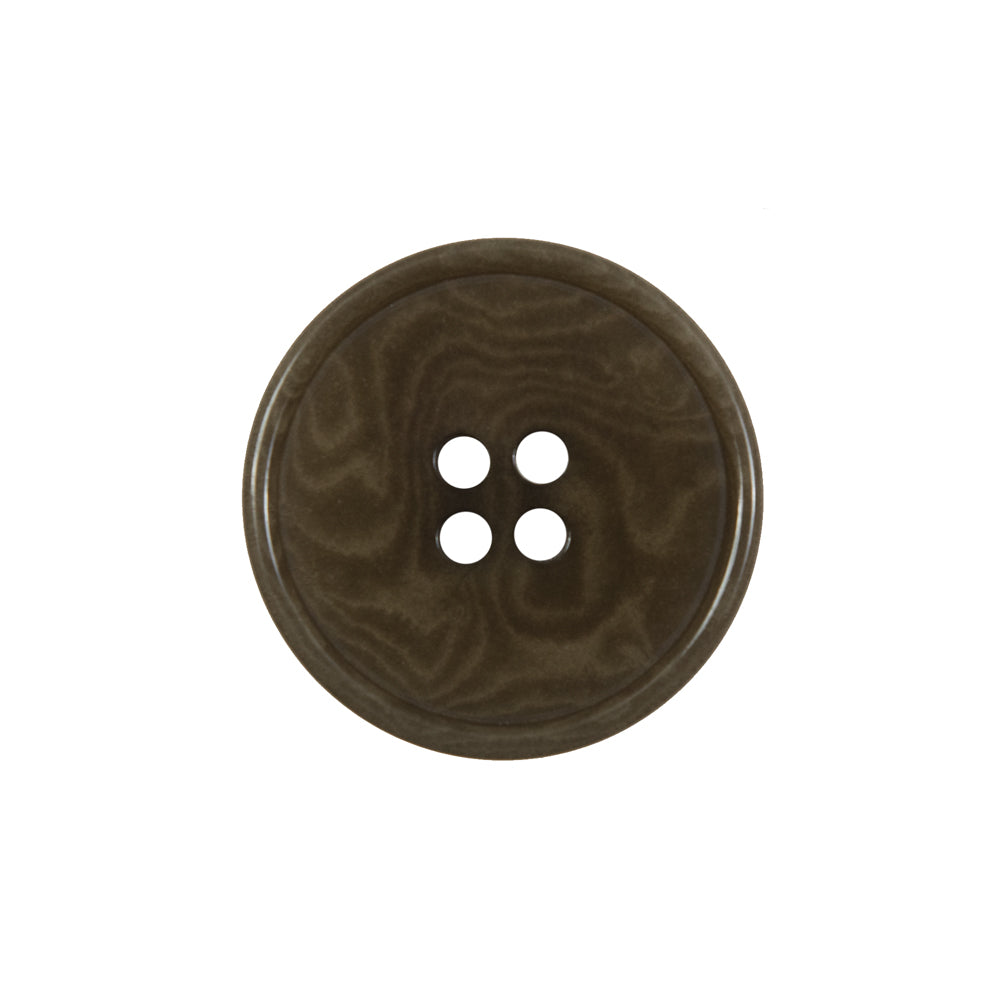 Olive Horn 4-Hole Button - 36L/23mm