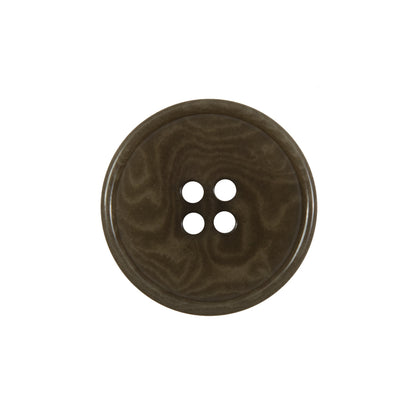 Olive Horn 4-Hole Button - 36L/23mm