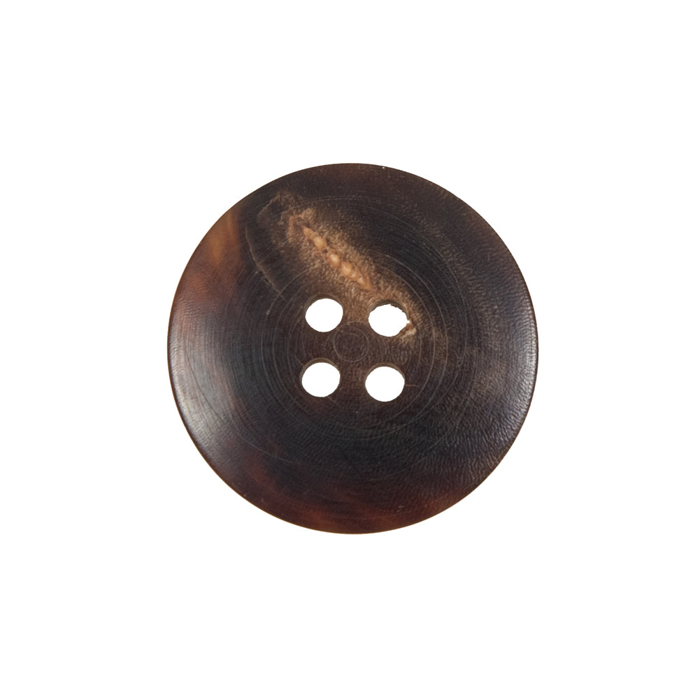 Brown Horn 4-Hole Button - 36L/23mm Detail