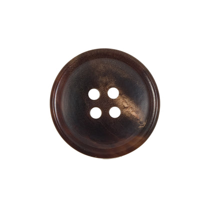 Brown Horn 4-Hole Button - 36L/23mm