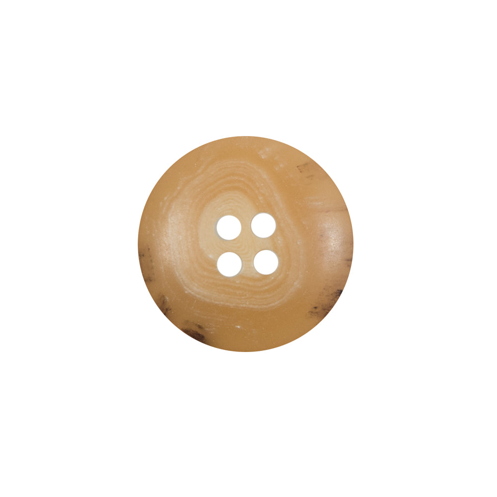 Beige Horn 4-Hole Button - 28L/18mm Detail