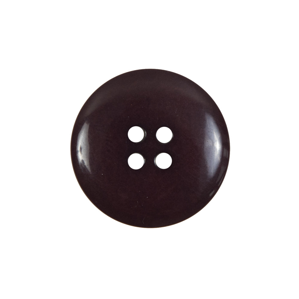 Eggplant Domed Horn 4-Hole Button - 36L/23mm Detail