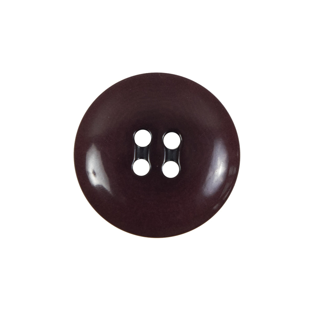 Eggplant Domed Horn 4-Hole Button - 36L/23mm