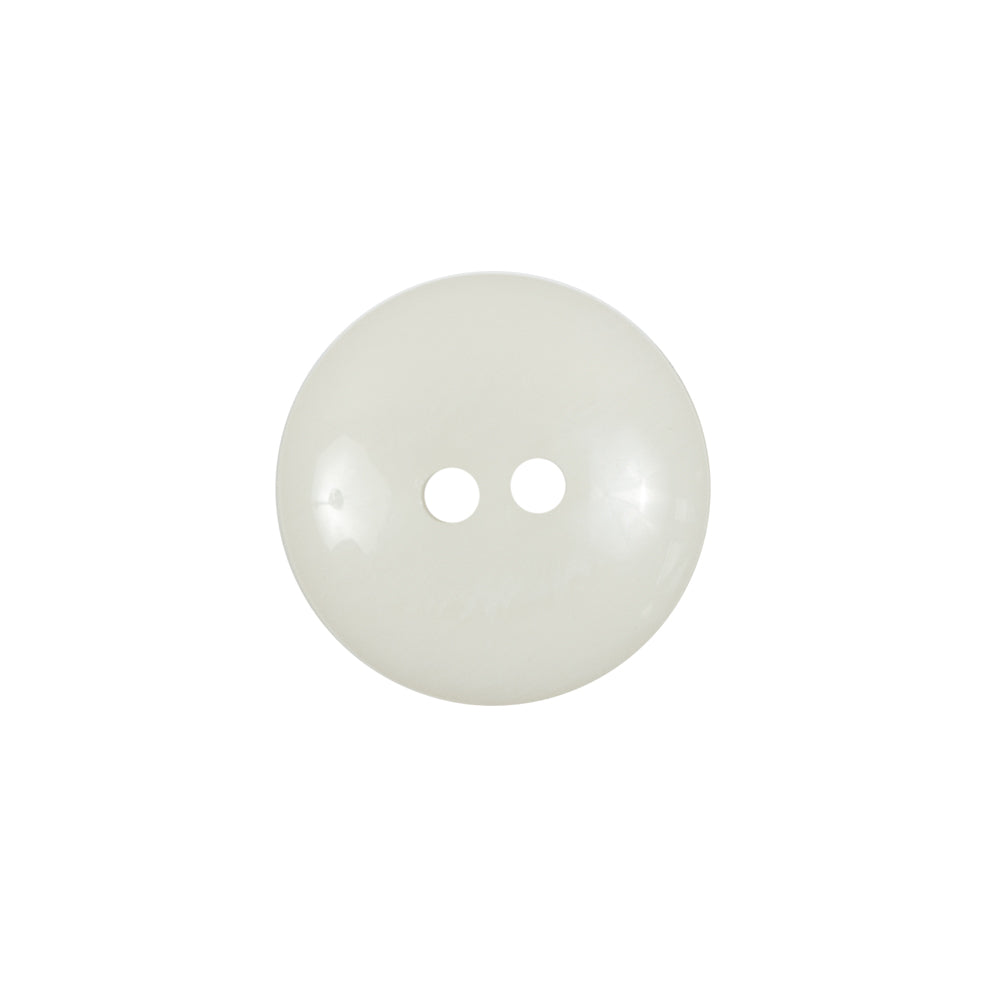 Ivory Plastic 2-Hole Button - 28L/18mm Detail