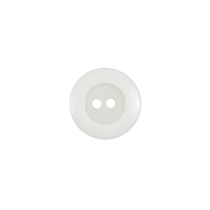 Ivory Plastic 2-Hole Button - 20L/12.5mm