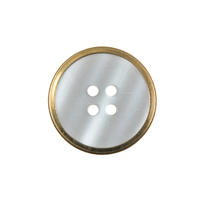 Italian Iridescent Gold Mother of Pearl Button - 36L/23mm Detail