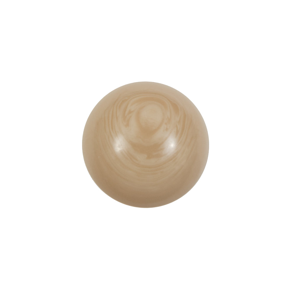Beige Domed Shank Back Button - 28L/18mm