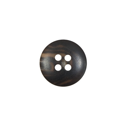 Brown Plastic 4-Hole Button - 22L/14mm Detail