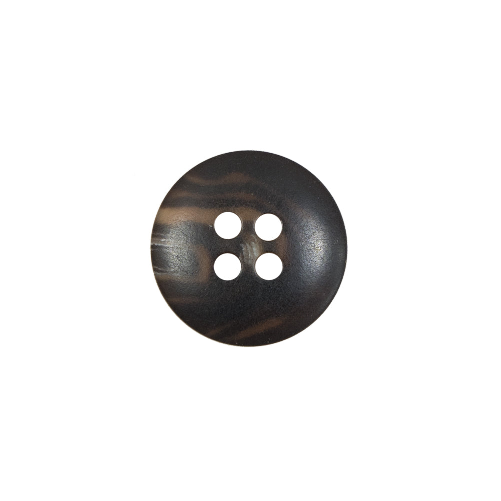 Brown Plastic 4-Hole Button - 24L/15mm Detail