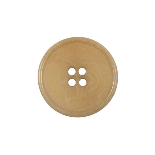 Suntan Swirled Horn 4-Hole Button - 36L/23mm