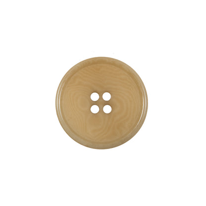 Suntan Marble-Faced Horn 4-Hole Button - 32L/20mm