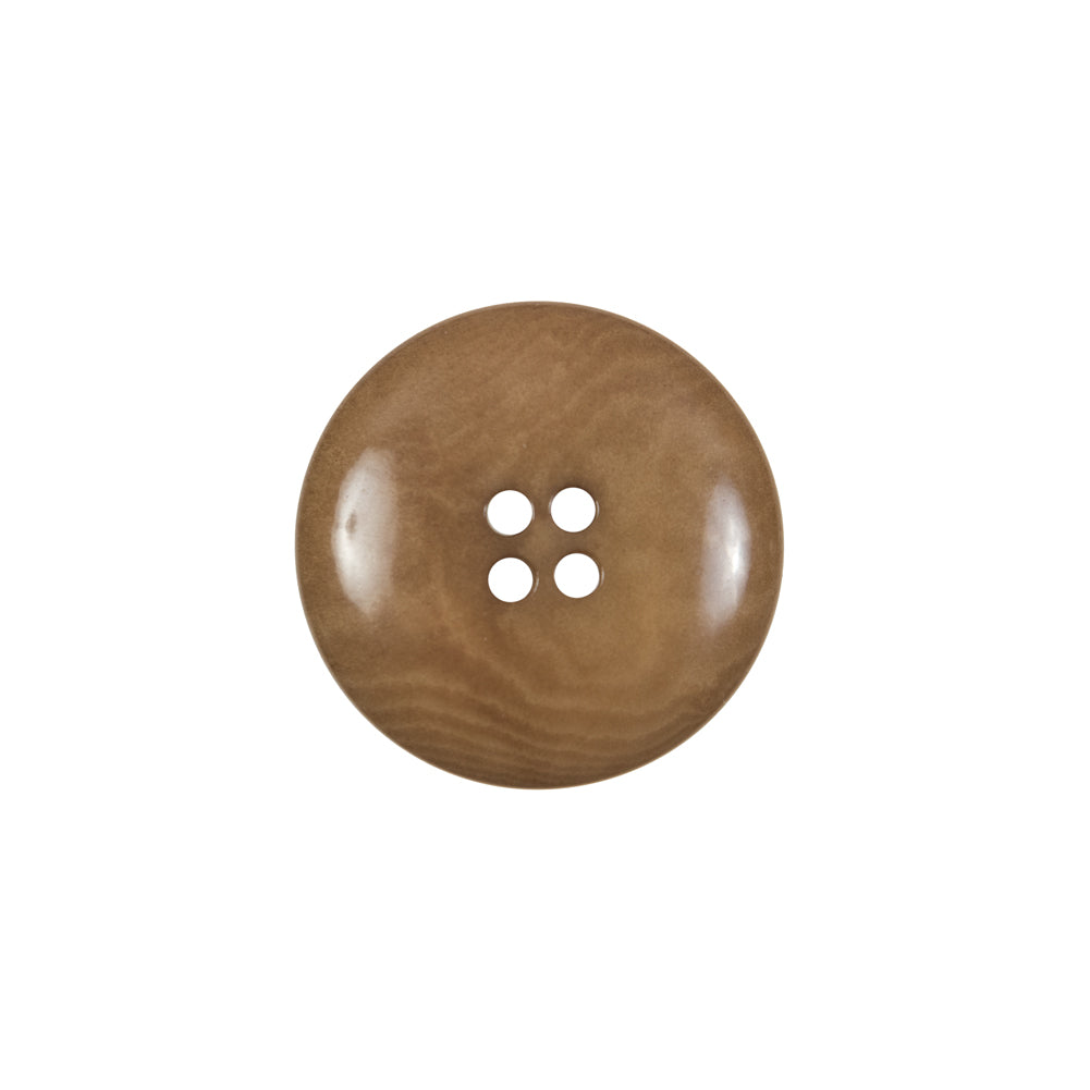 Dark Tan Horn 4-Hole Button - 32L/20mm Detail