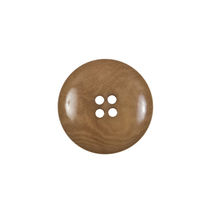 Dark Tan Horn 4-Hole Button - 32L/20mm Detail