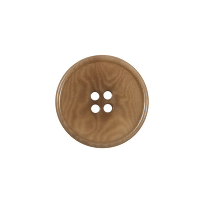 Dark Tan Horn 4-Hole Button - 30L/19mm
