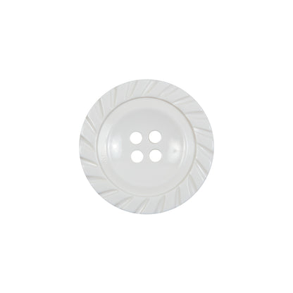 White Plastic 4-Hole Button - 32L/20mm