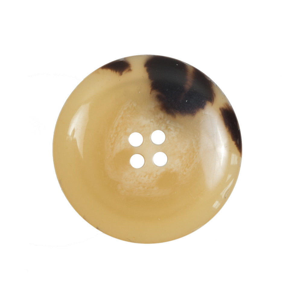 Tan/Brow Plastic 4-Hole Button 40L/25.5mm Detail