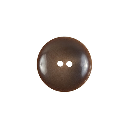 Brown Plastic 2-Hole Button - 28L/18mm Detail