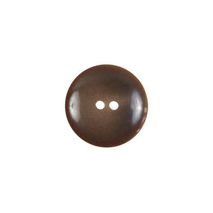 Brown Plastic 2-Hole Button - 24L/15mm Detail