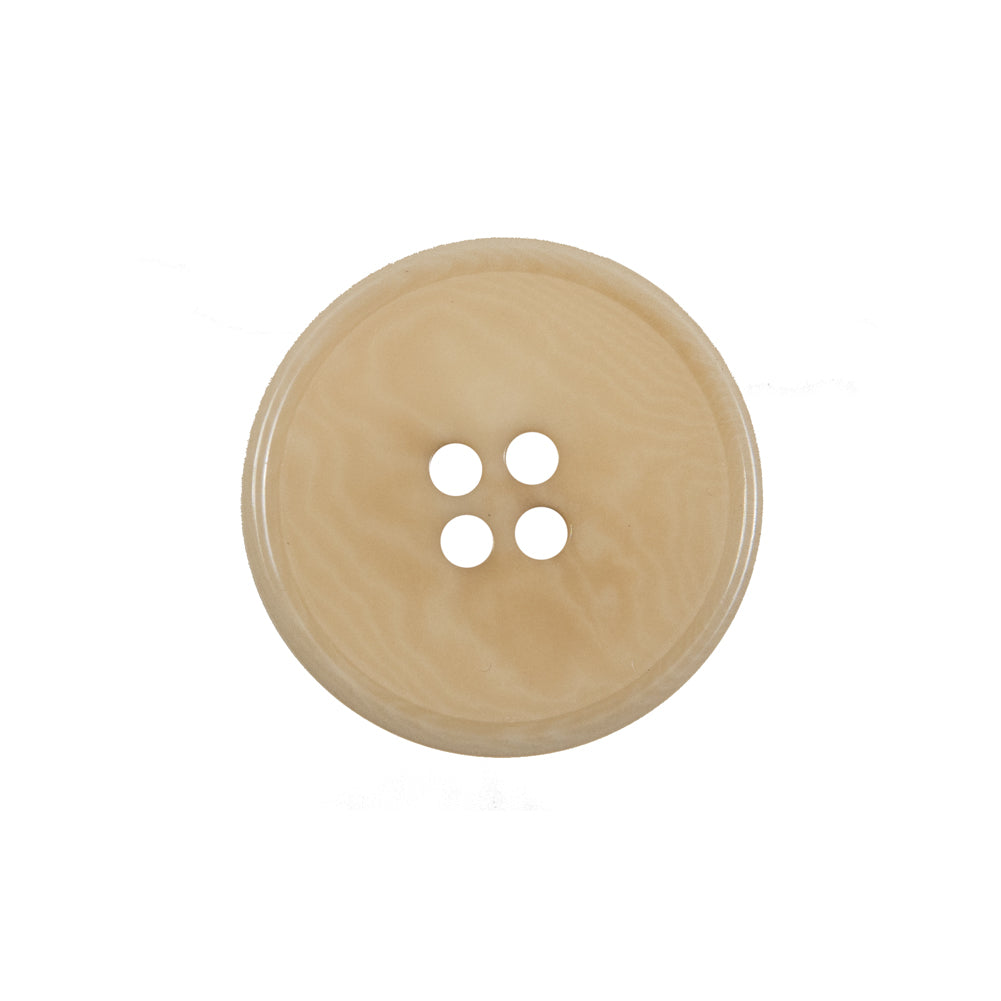 Light Tan Horn 4-Hole Button - 36L/23mm