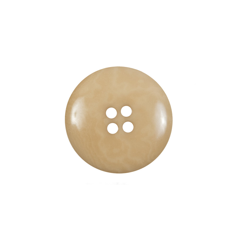 Light Tan Horn 4-Hole Button - 32L/20mm - Detail