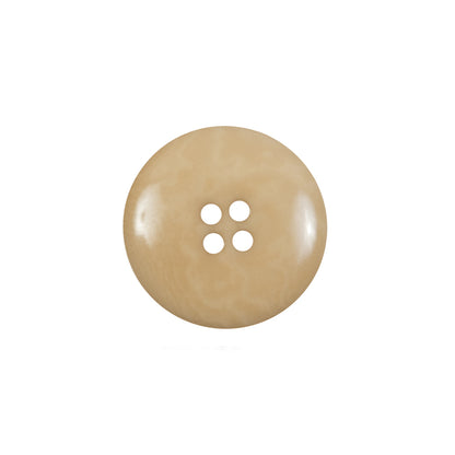 Light Tan Horn 4-Hole Button - 32L/20mm - Detail