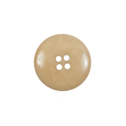 Light Tan Horn 4-Hole Button - 28L/18mm Detail