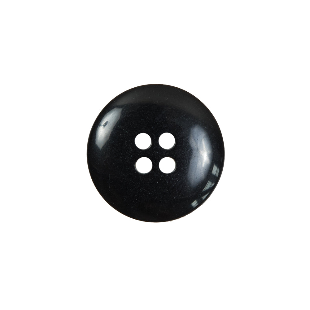 Black Plastic 4-Hole Button - 28L/18mm Detail