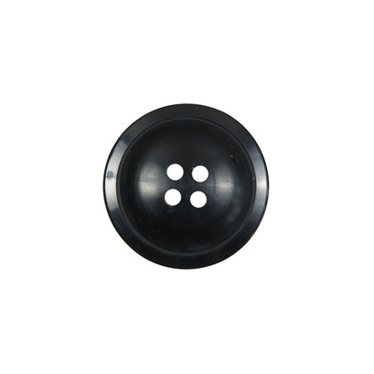 Black Plastic 4-Hole Button - 28L/18mm