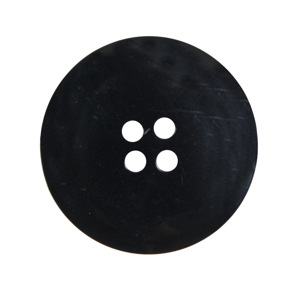 Black Plastic 4-Hole Button - 44L/28mm Detail