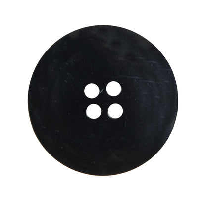 Black Plastic 4-Hole Button - 44L/28mm Detail