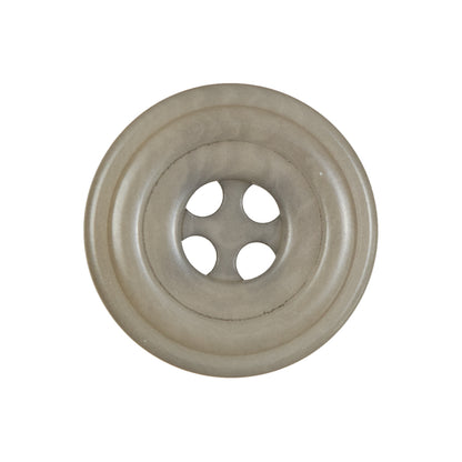 Dark Beige Plastic 4-Hole Button - 40L/25.5mm