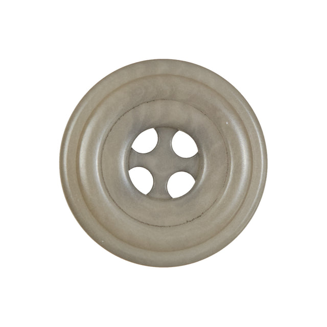 Dark Beige Plastic 4-Hole Button - 40L/25.5mm