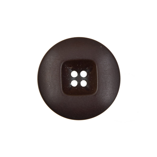 Brown Plastic 4-Hole Button - 36L/23mm