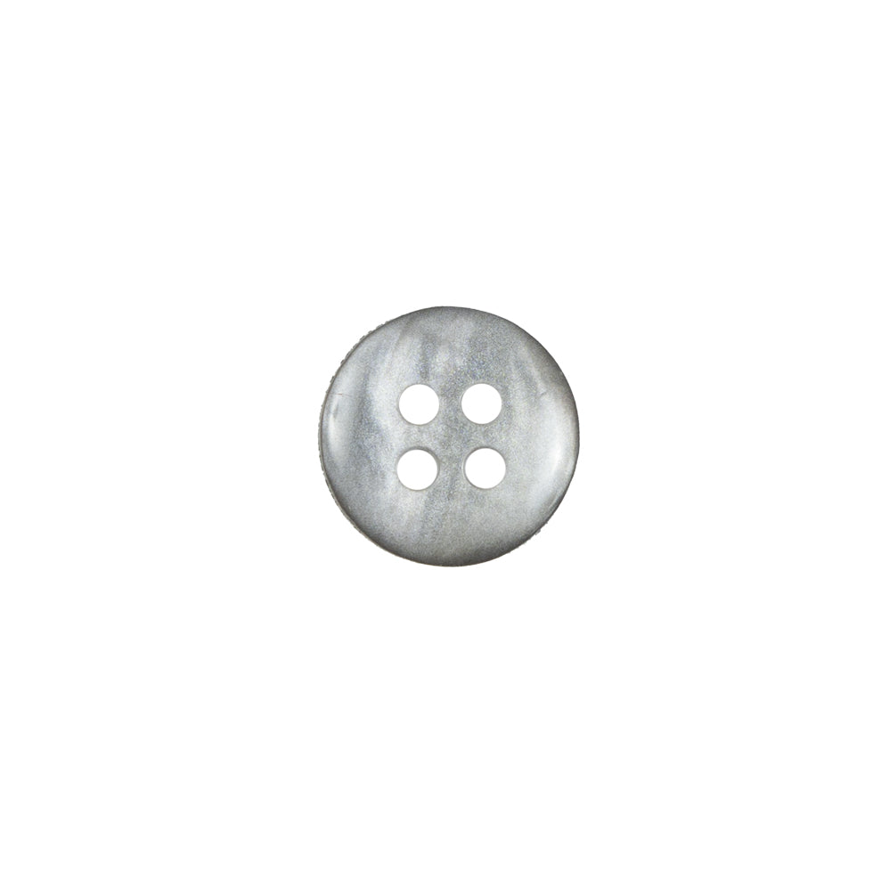 Gray Iridescent Plastic 4-Hole Button - 18L/11.5mm Detail