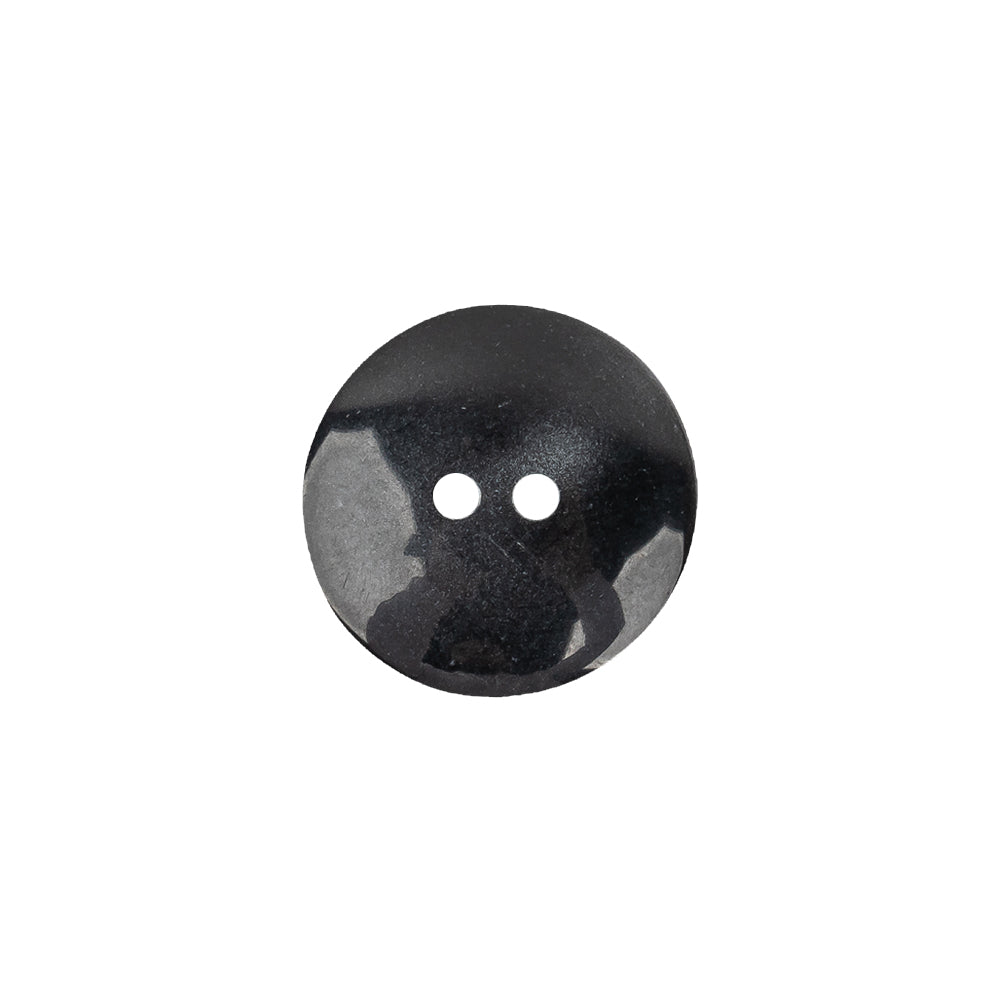 Deep Gray 2-Hole Plastic Button - 24L/15mm Detail