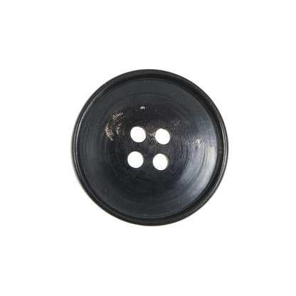 Dark Brown Horn 4-Hole Button - 36L/23mm