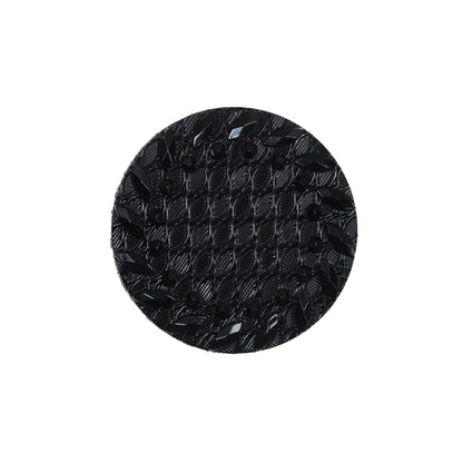 Italian Black Shank Back Button - 36L/23mm