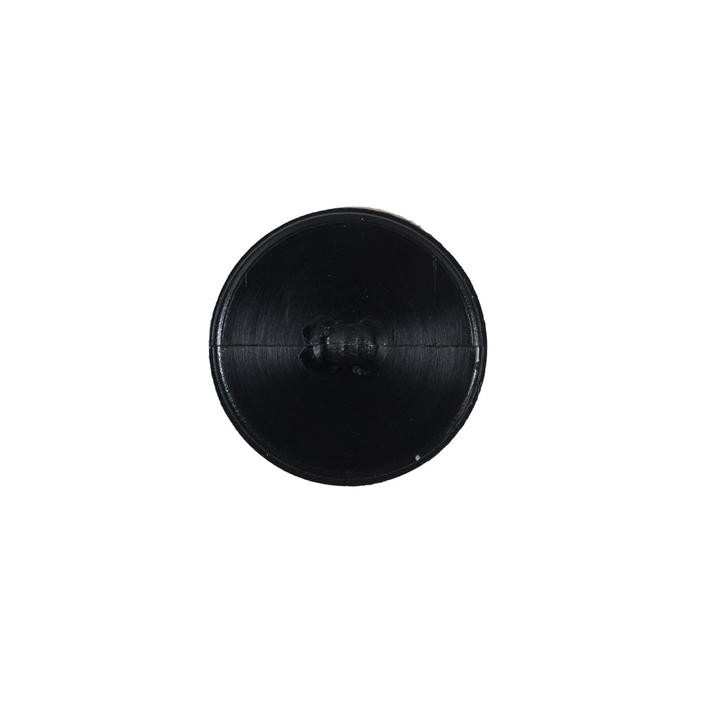 Italian Black Shank Back Button - 24L/15mm - Detail