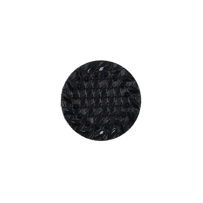 Italian Black Shank Back Button - 24L/15mm