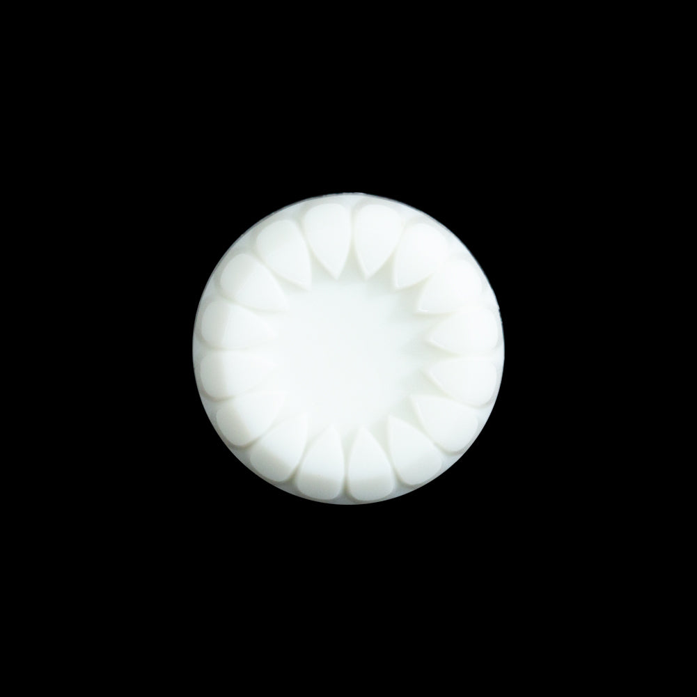 Italian White Shank Back Button - 30L/19mm