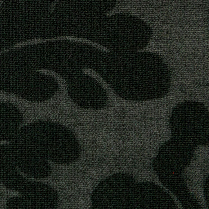 Deep Forest Green Floral Laminated Stretch Polyester Woven Full