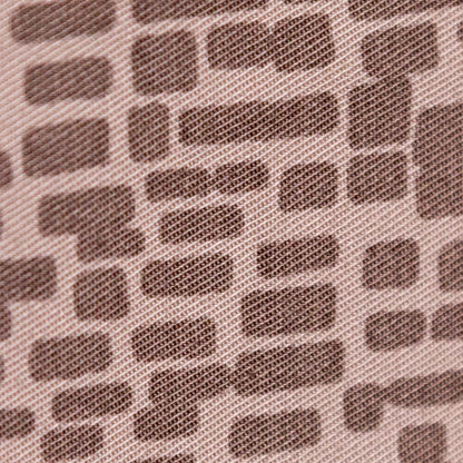 Moonlight and Taupe Gray Block Printed Stretch Twill Full